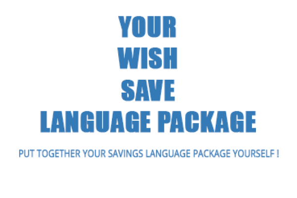 Your desired savings language package