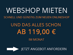 Webshop Mieten
